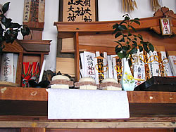 神棚に供えた餅